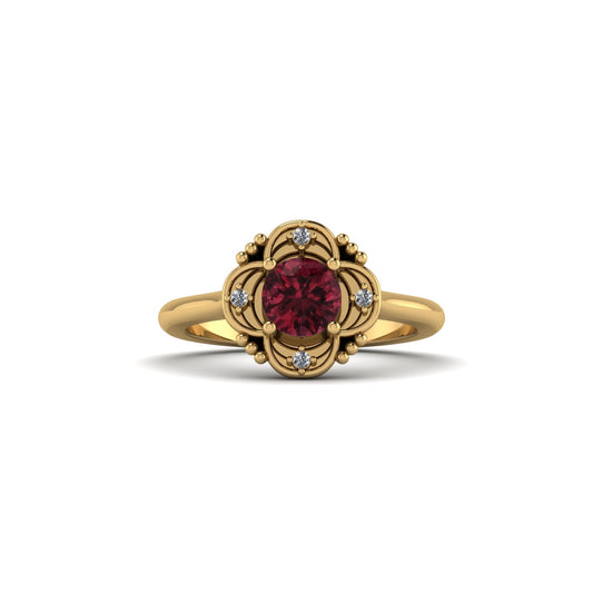 Legendary Garnet Crown Ring