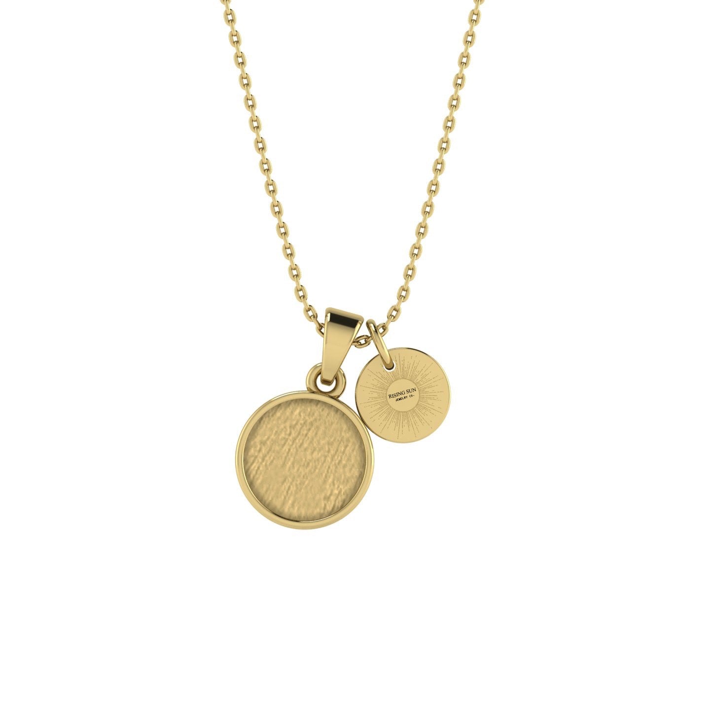 The Rising Sun pendant featuring fabric from Elvis owned clothing with letter of authenticity