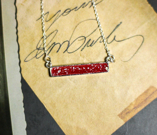 Elvis Owned Clothing Swatch Pendant Necklace With Letter of Authenticity