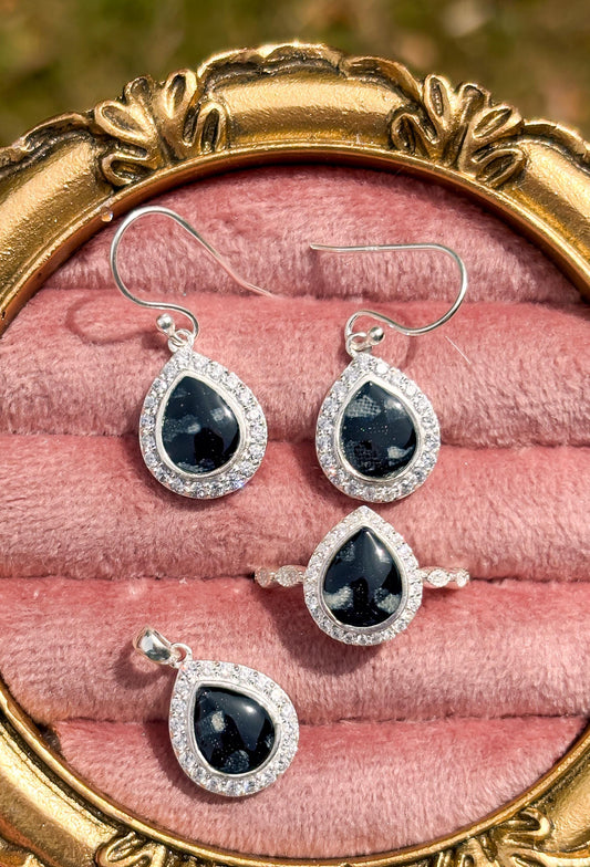 Memorial Necklace for Ashes, Hair, Fabric, Breastmilk