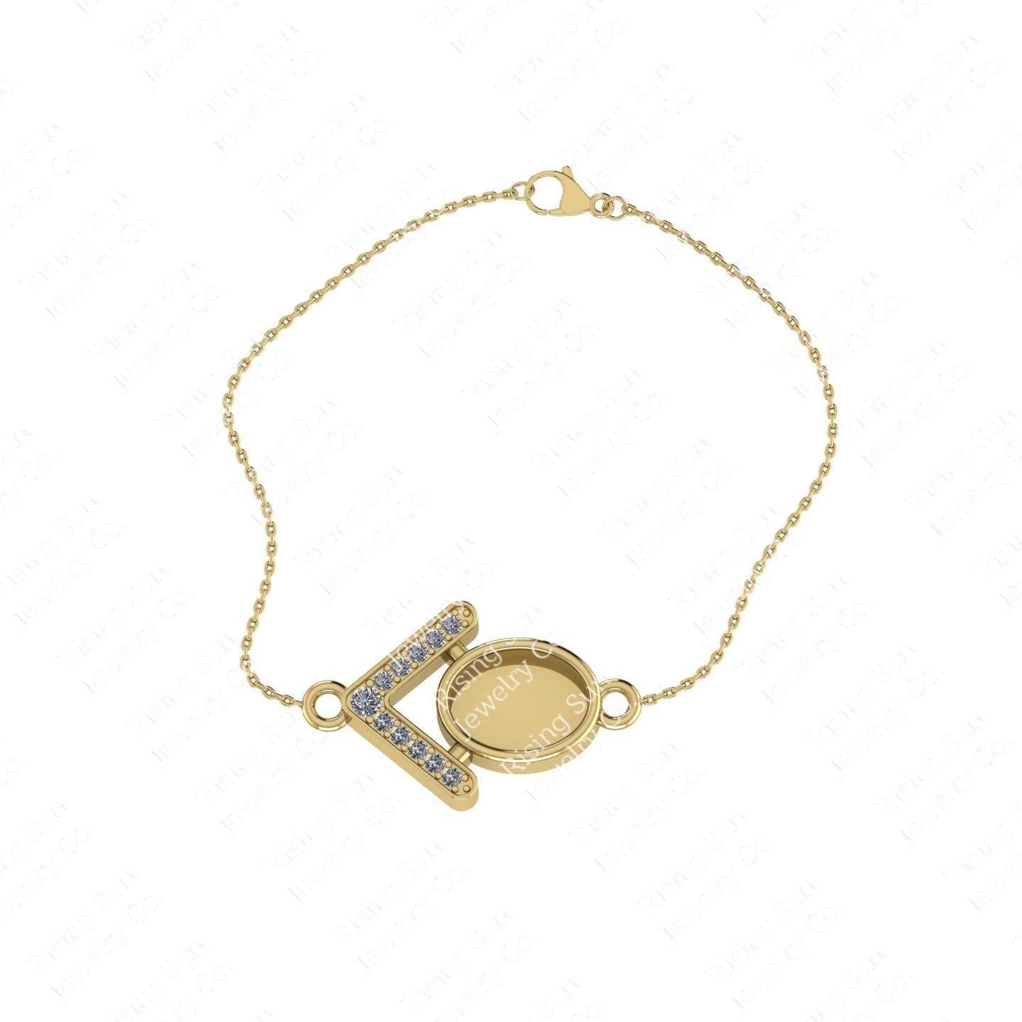 The 68 Special Collection-Elvis Owned Clothing Swatch Vermeil Bracelet With Letter of Authenticity