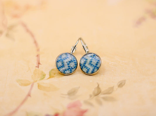 Elvis owned clothing swatch drop earrings with letter of authenticity