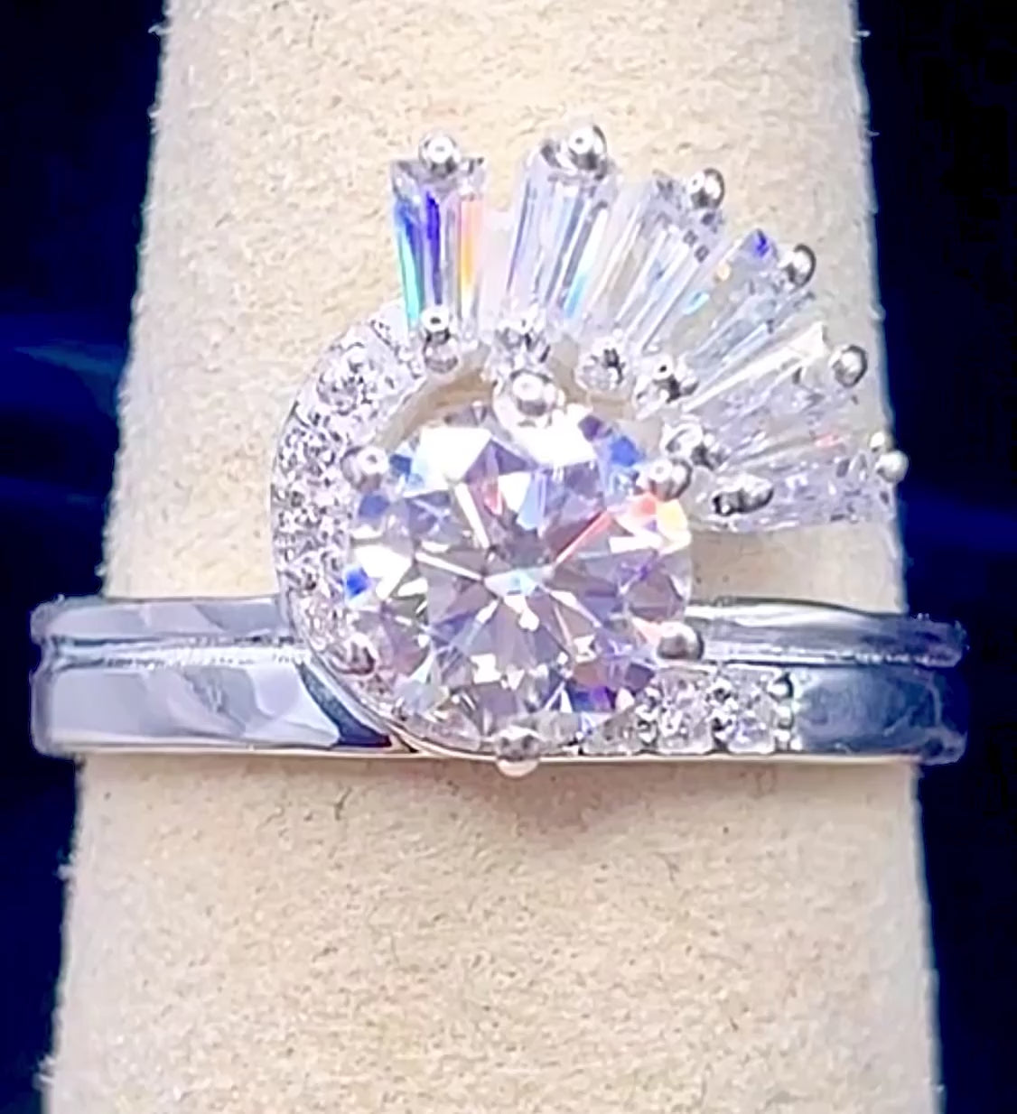 The Satnin Illusion Ring | One-Piece Vintage-Inspired Moissanite Ring ...